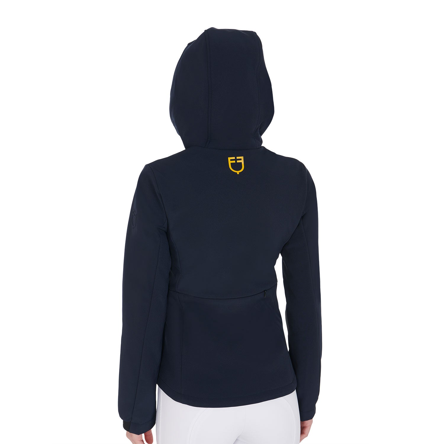 Giacca da donna softshell slim fit Equestro, pratiche tasche e zip a scomparsa
