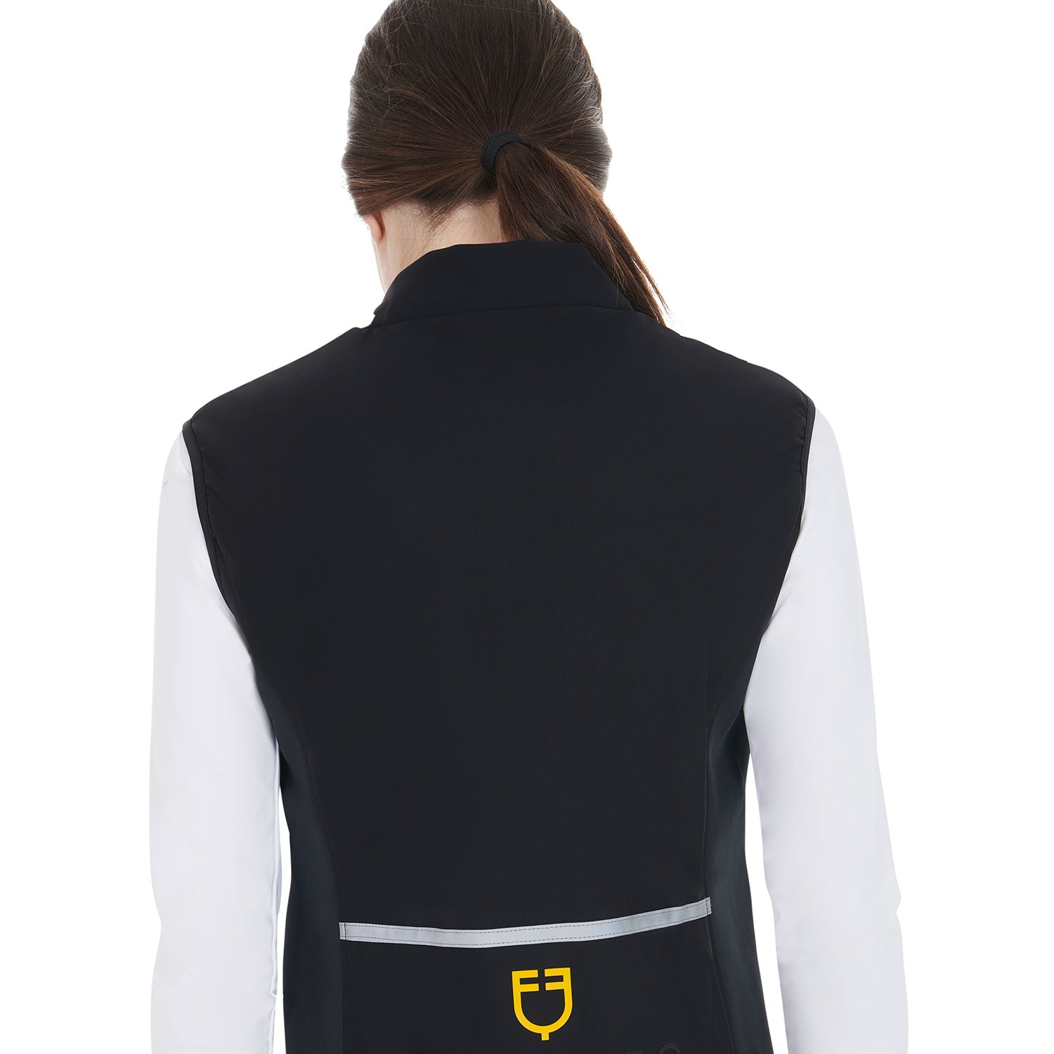 Smanicato donna slim fit in tessuto tecnico Equestro