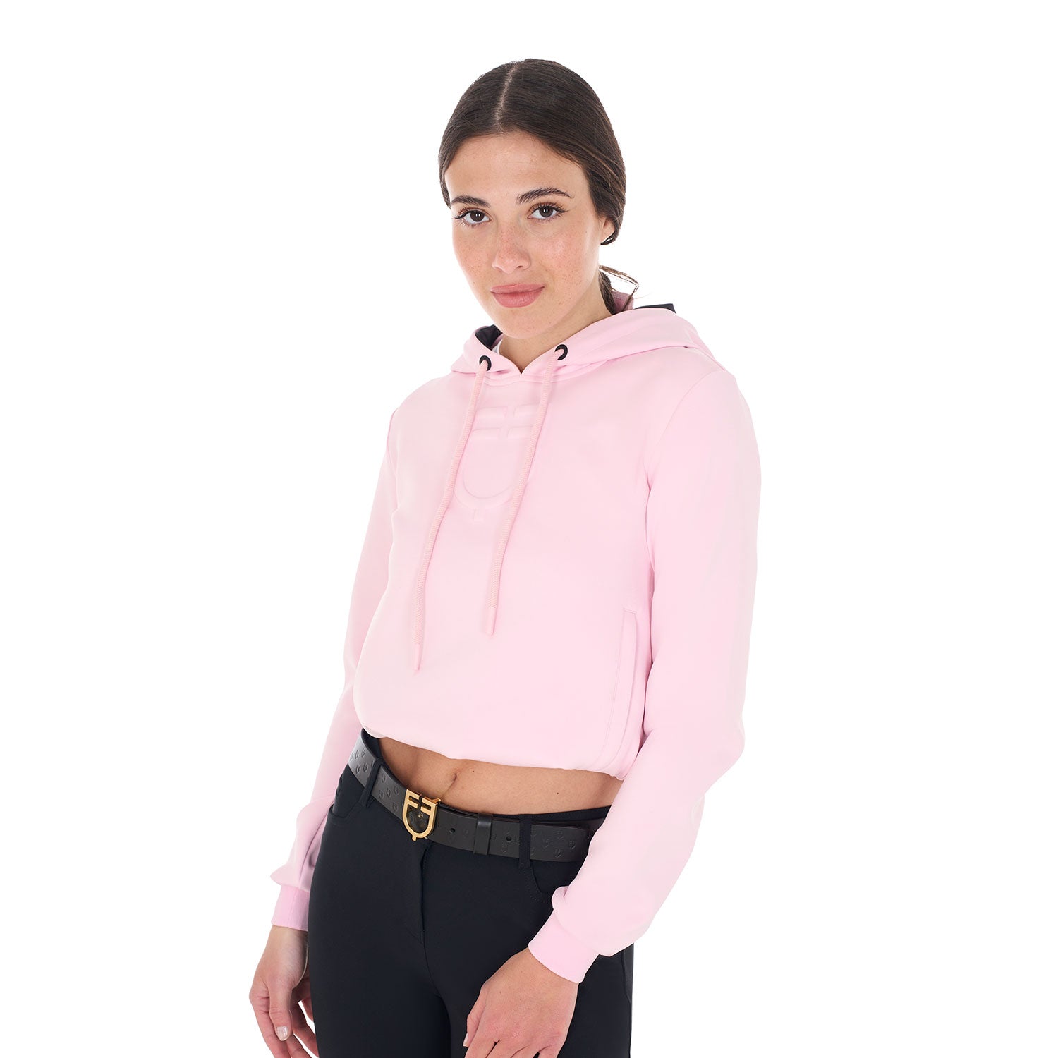 Felpa donna Equestro cut out con cappuccio 2025