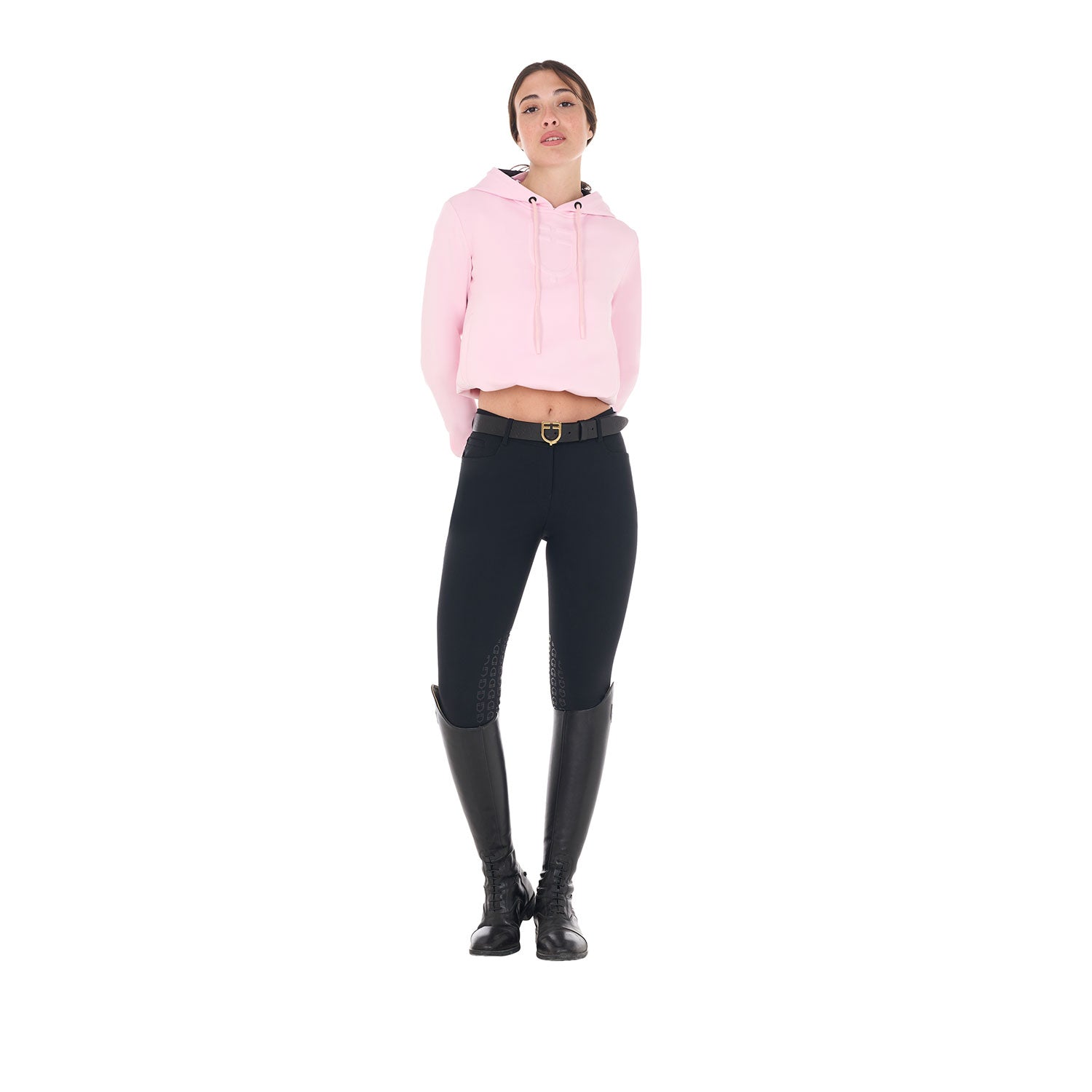 Felpa donna Equestro cut out con cappuccio 2025