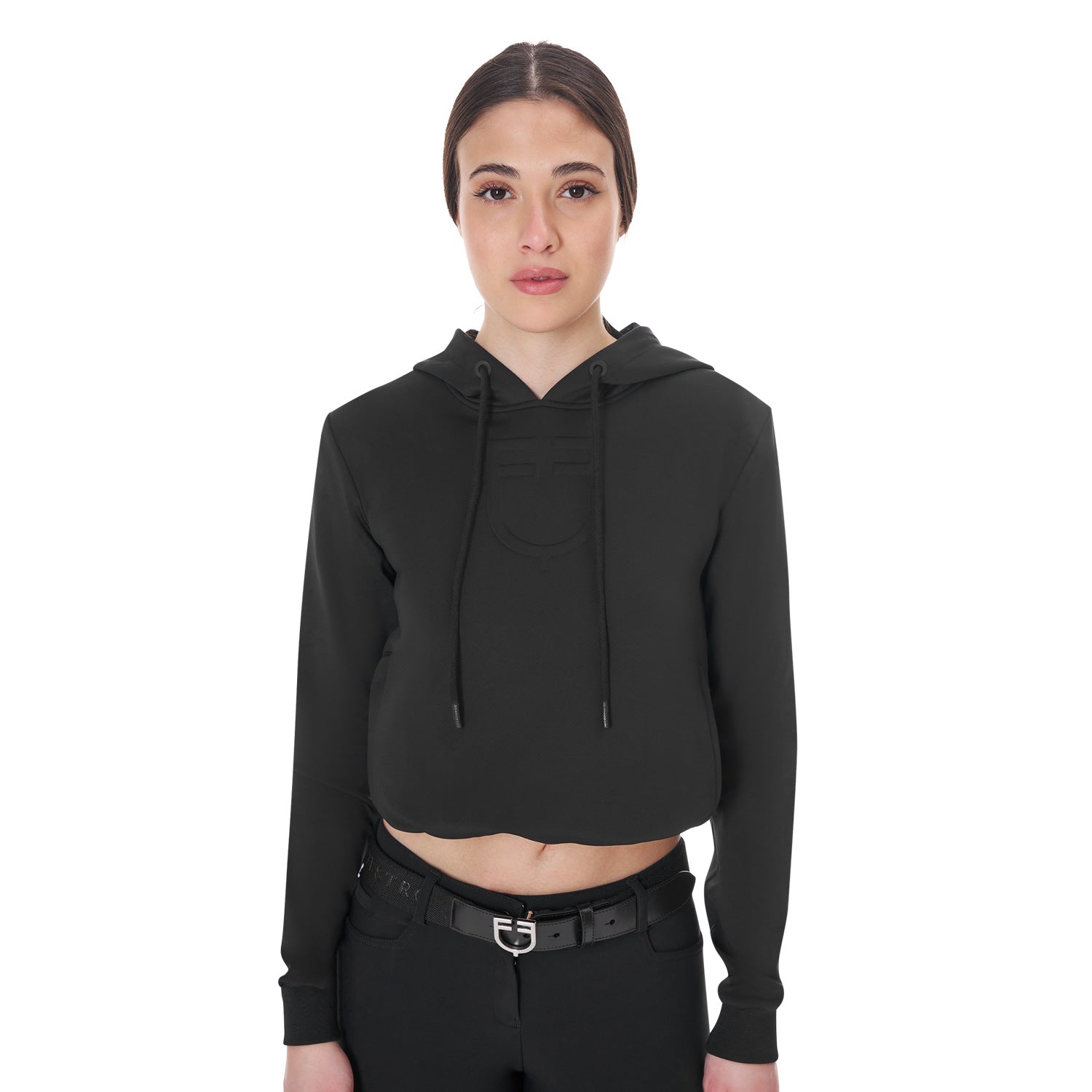 Felpa donna Equestro cut out con cappuccio 2025