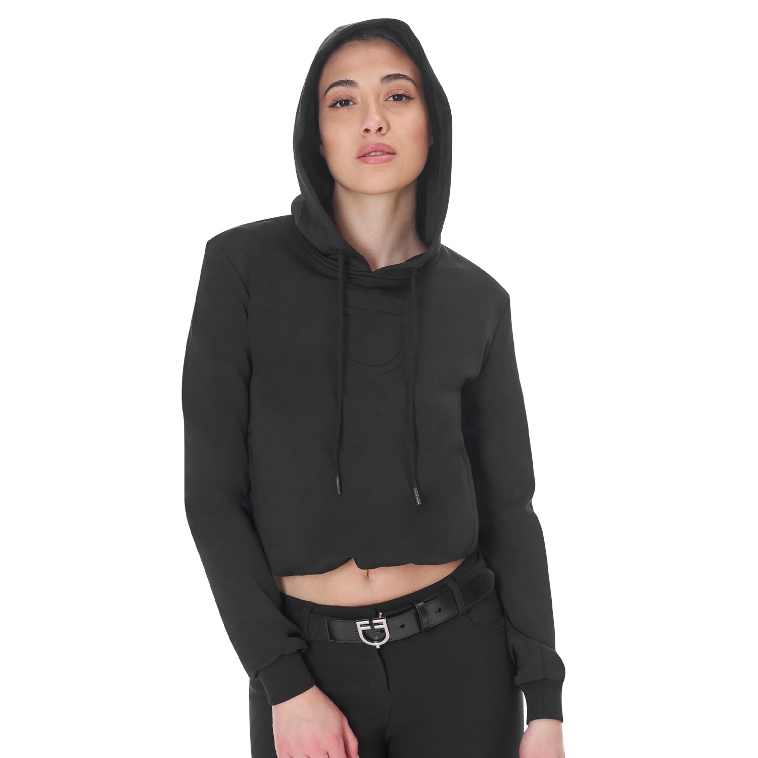 Felpa donna Equestro cut out con cappuccio 2025