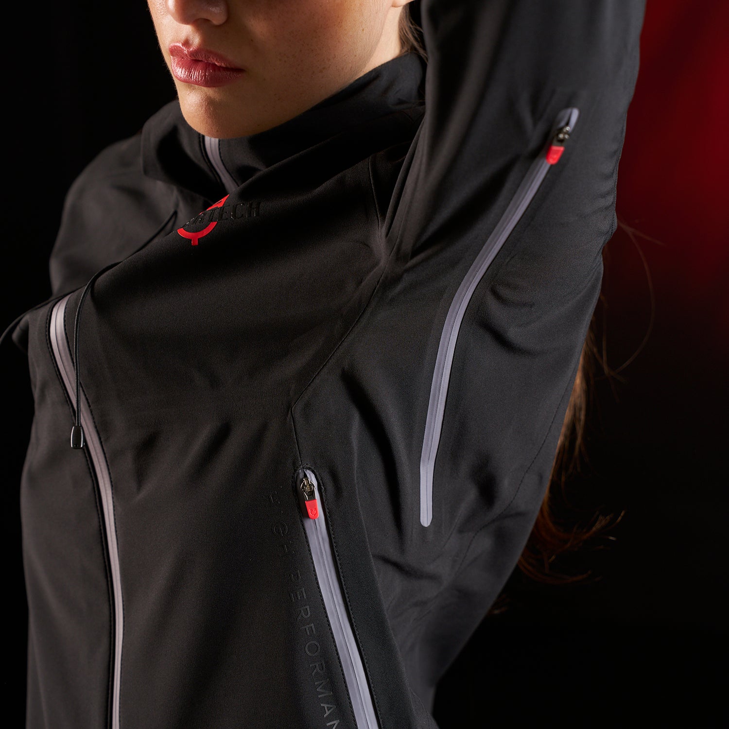 Softshell donna Equestro Ridertechnology impermeabile con zip