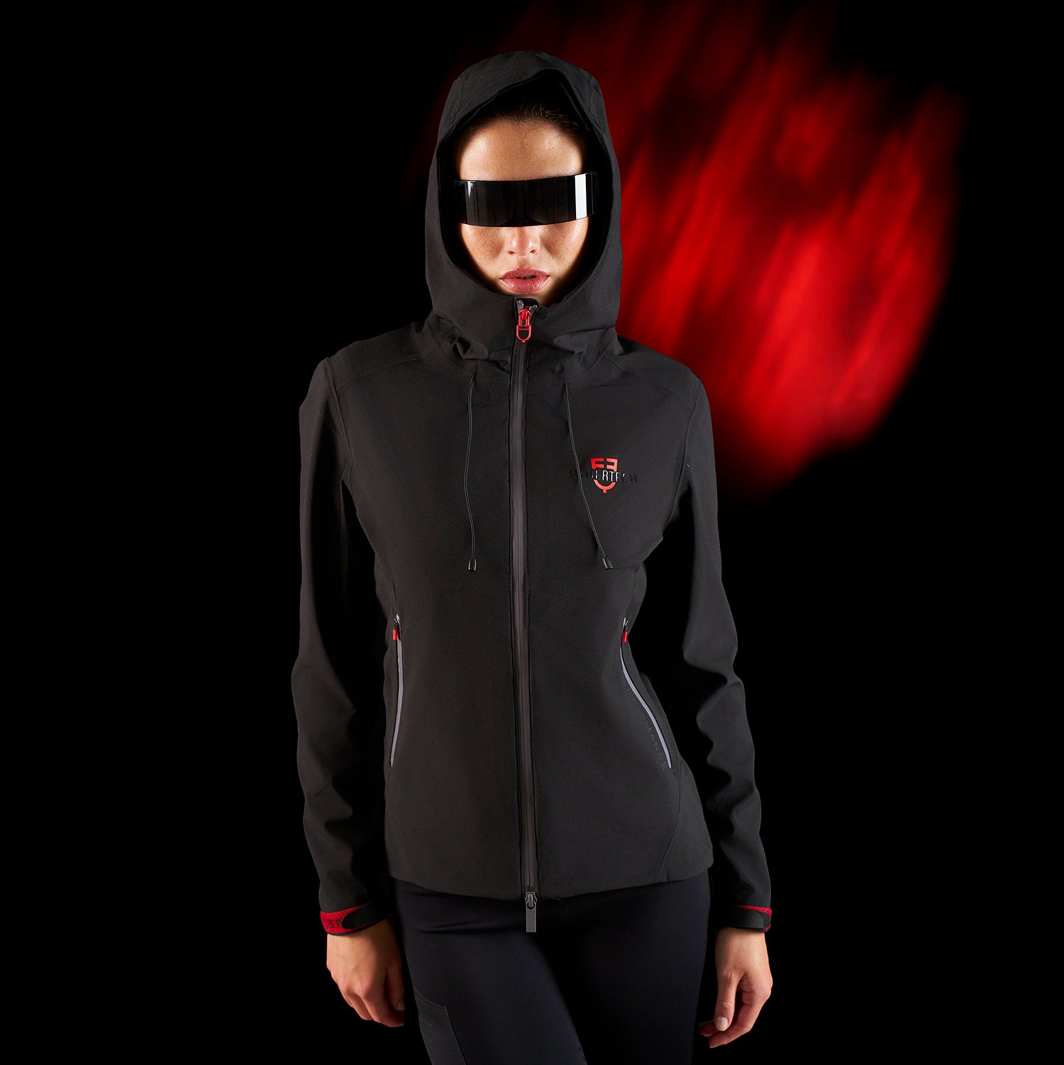 Softshell donna Equestro Ridertechnology impermeabile con zip