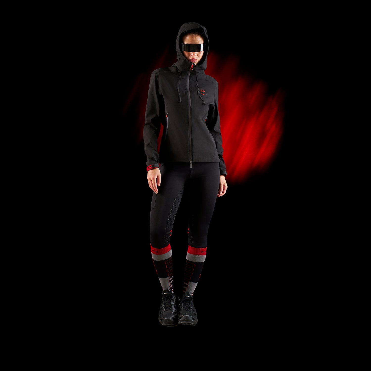 Softshell donna Equestro Ridertechnology impermeabile con zip