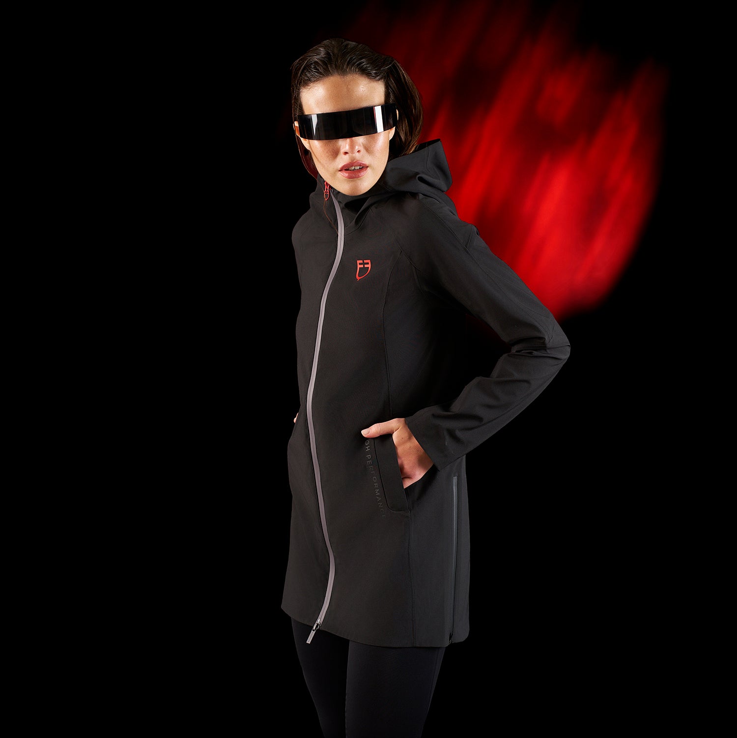 Softshell donna Equestro Ridertechnology impermeabile lungo