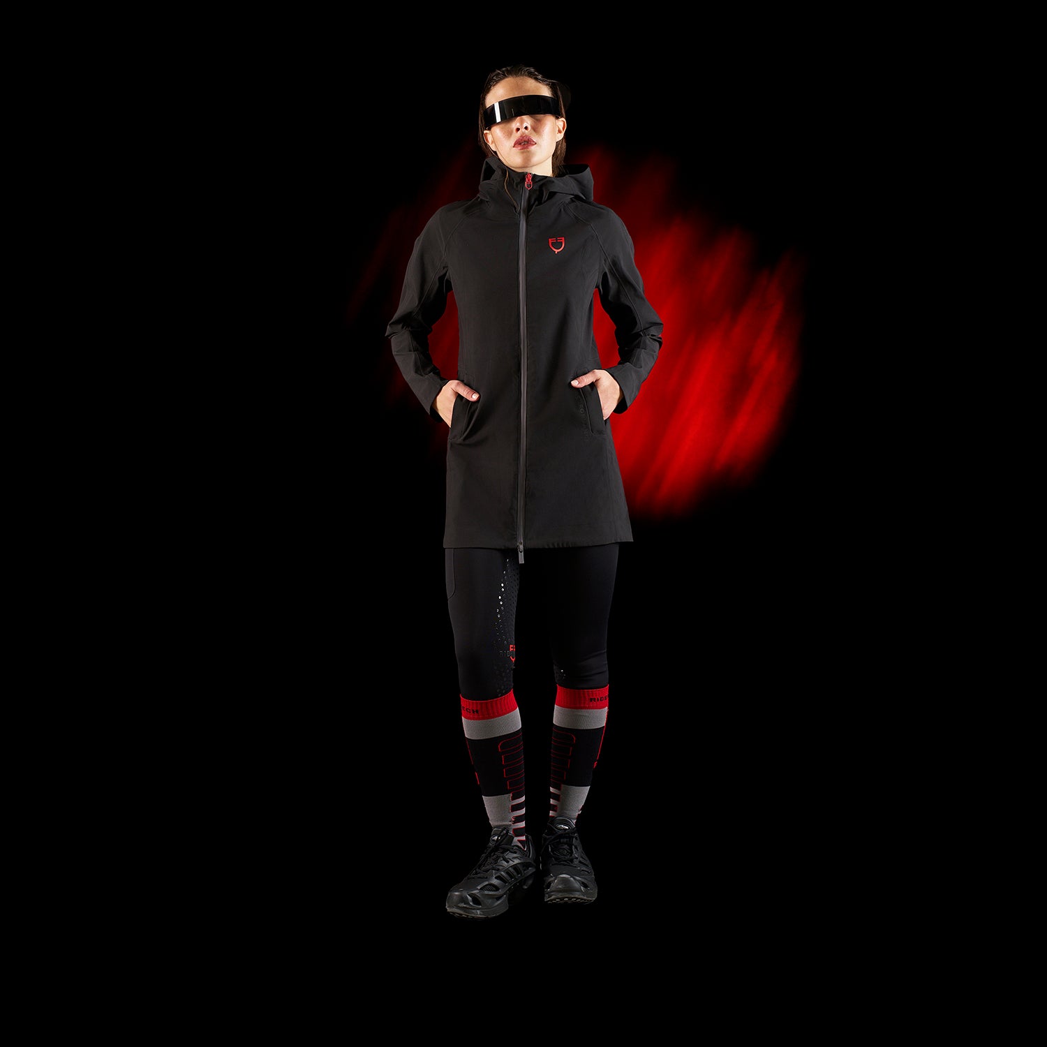 Softshell donna Equestro Ridertechnology impermeabile lungo
