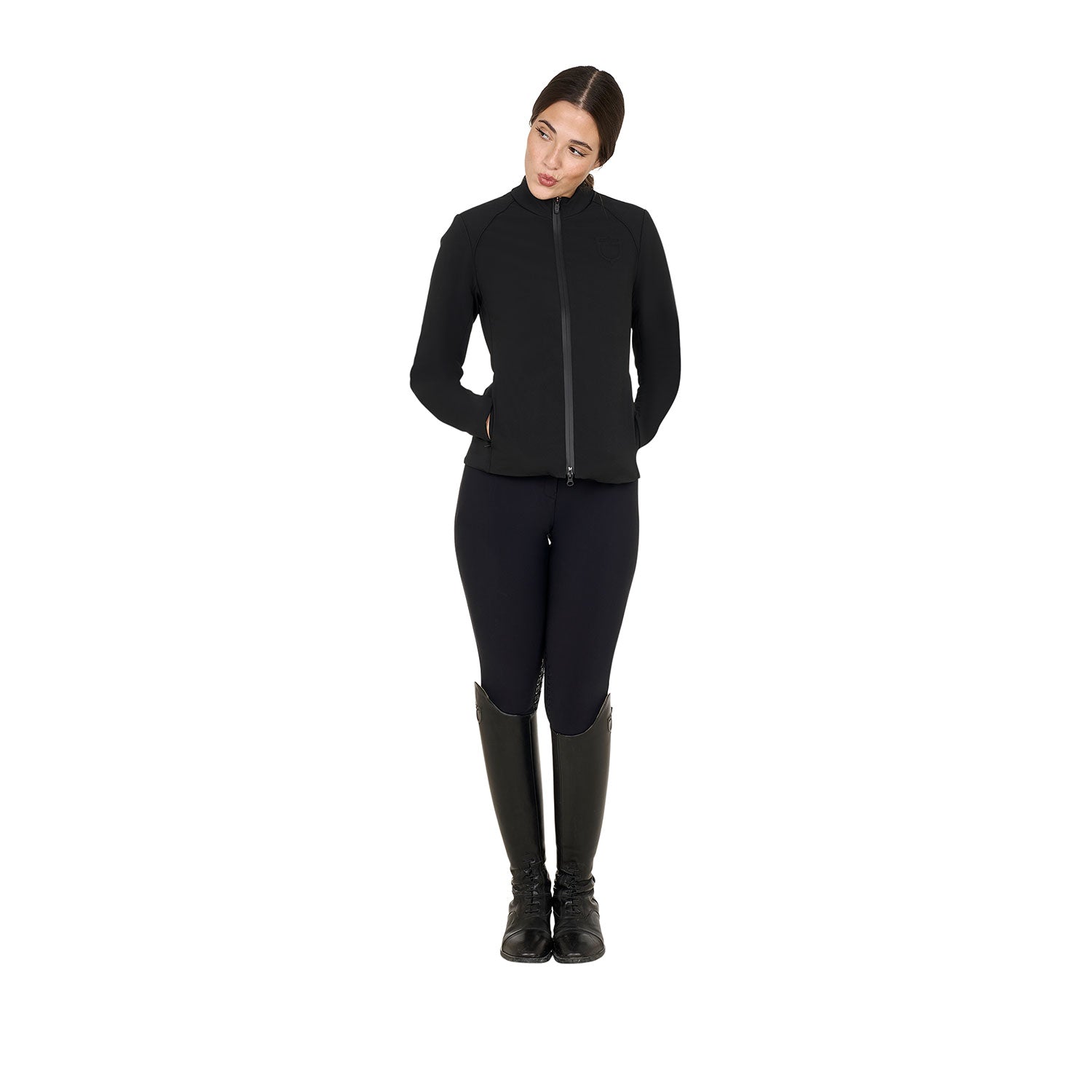 Giacca softshell Equestro da donna in tessuto tecnico imbottito
