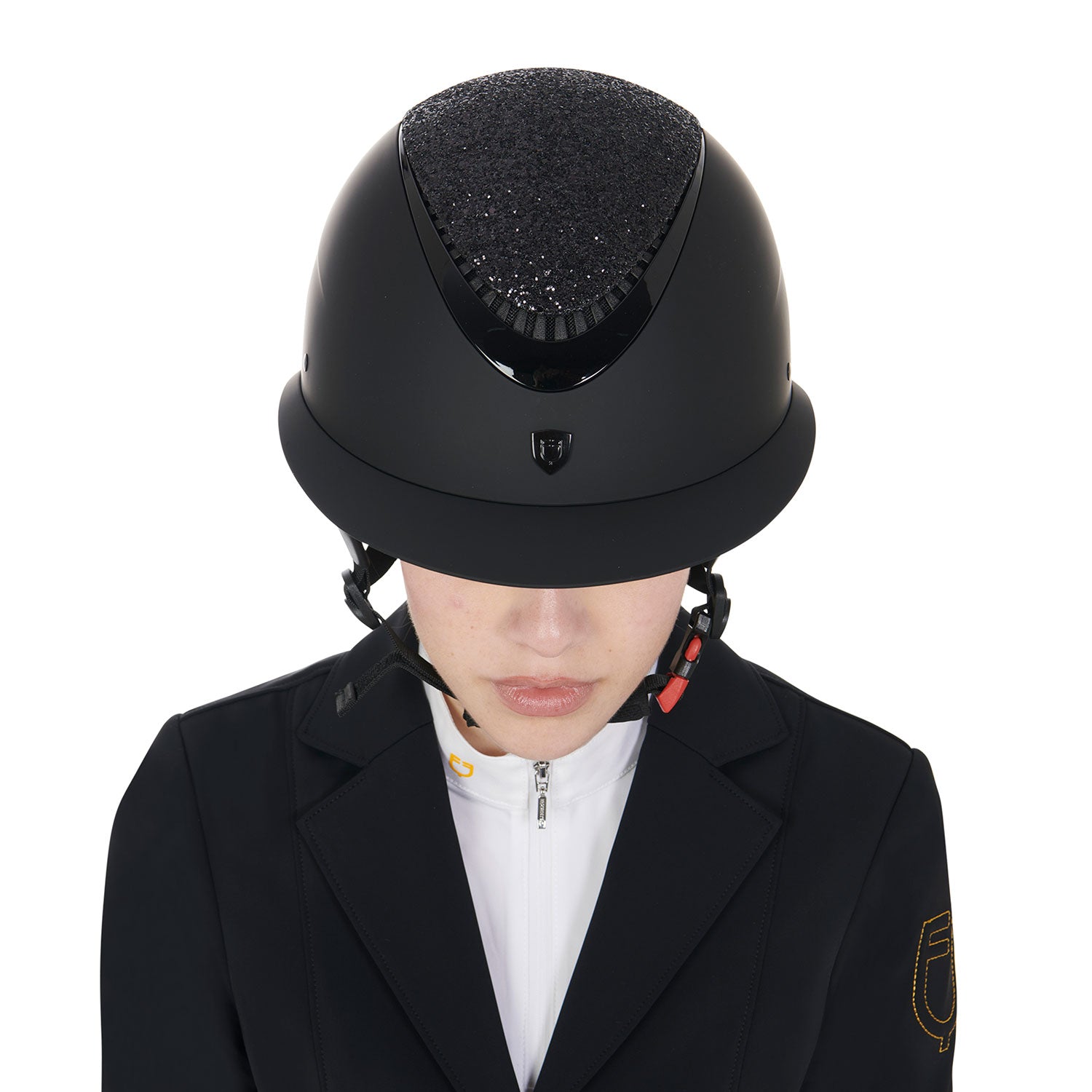 Kep Cap Casco Equitazione Equestro Galaxy con Visiera larga e brillantini