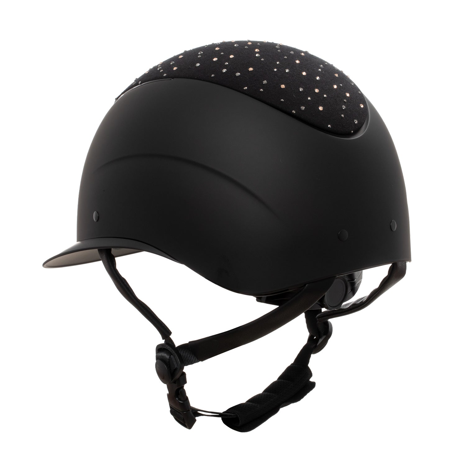 Cap opaco EQUESTRO 2025 visiera larga con logo in strass