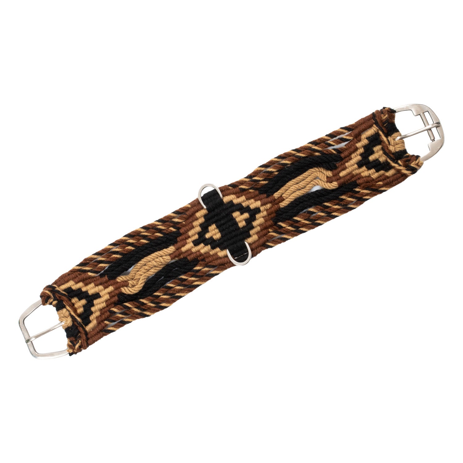 Sottopancia western in tessuto mohair con decorazione a rombi