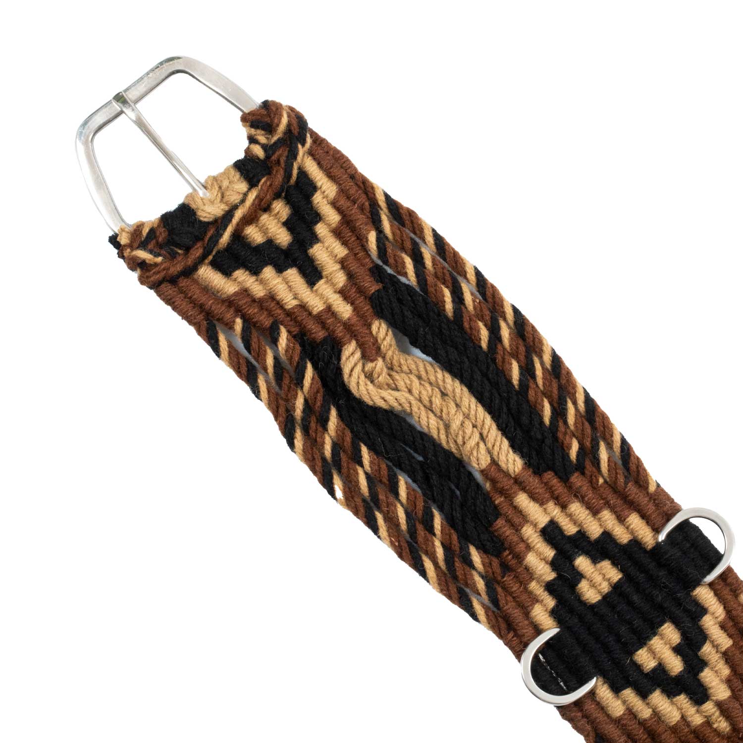 Sottopancia western in tessuto mohair con decorazione a rombi