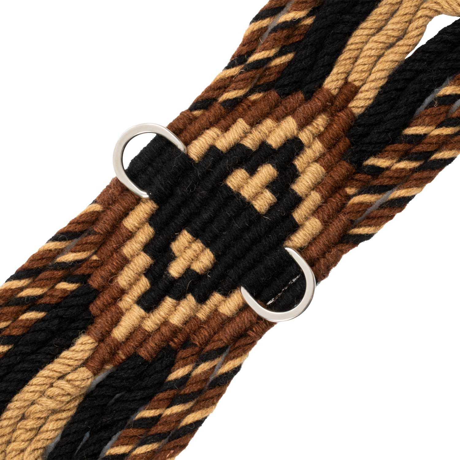 Sottopancia western in tessuto mohair con decorazione a rombi