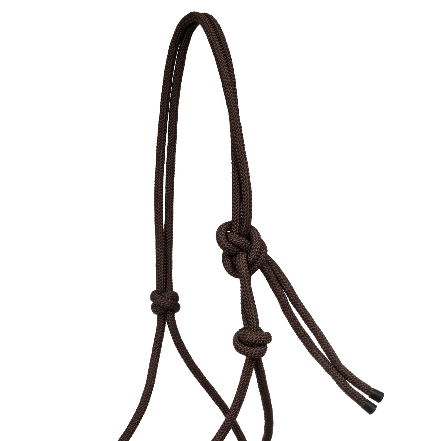 Cavezza Western Pool's in corda annodata con decorazione Navajo Marrone