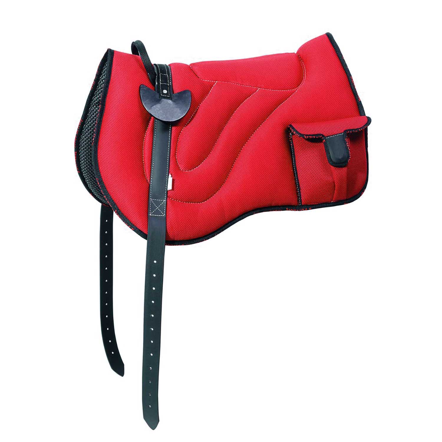 Sella Bareback con tasca in neoprene e tessuto airmesh traspirante