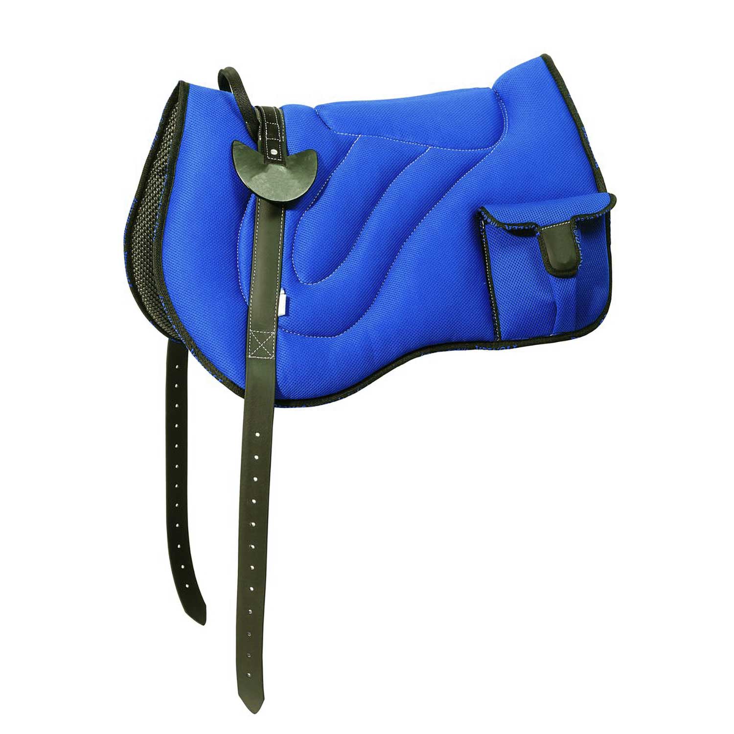 Sella Bareback con tasca in neoprene e tessuto airmesh traspirante