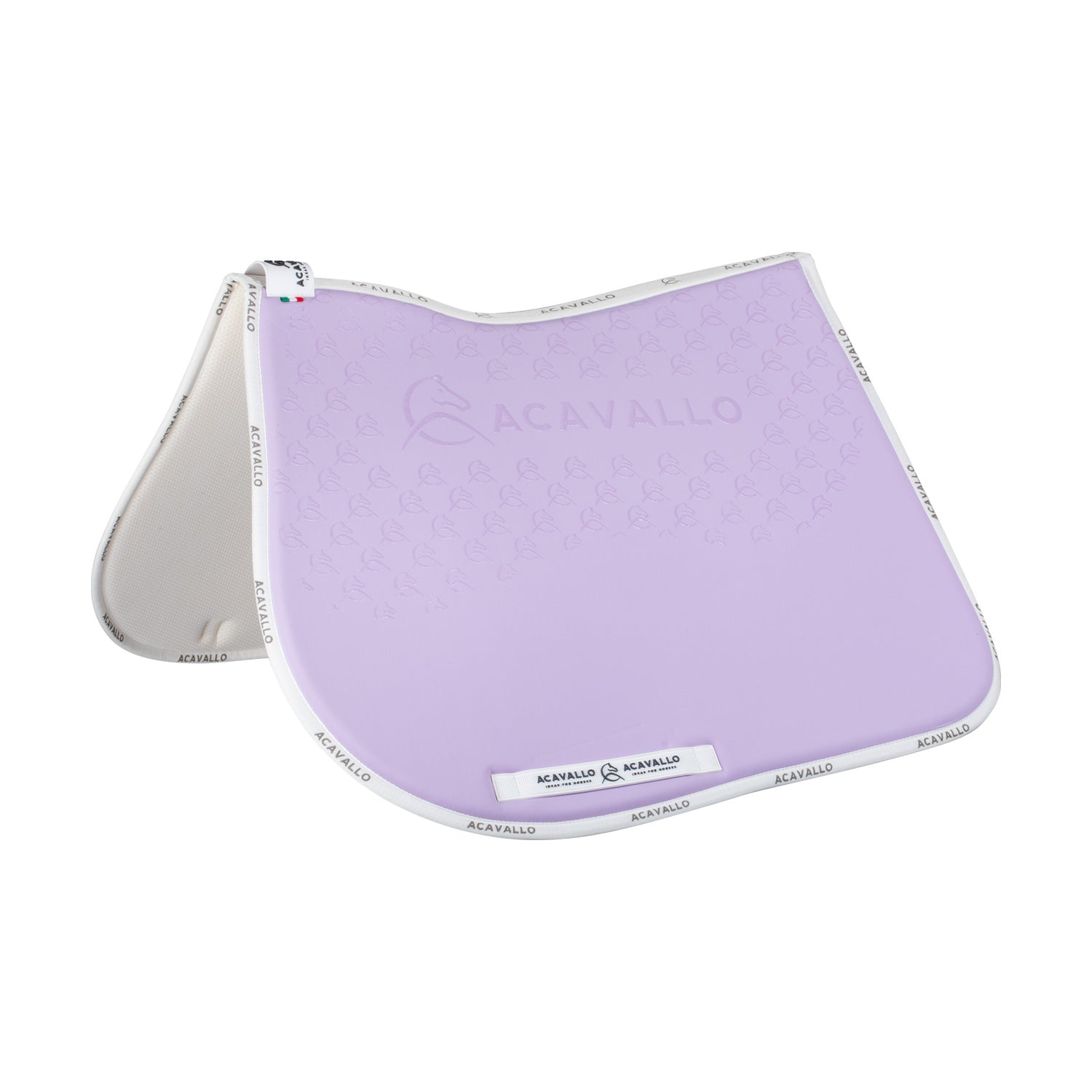 Acavallo jumping pad w/gel grip & bamboo fiber underside - Colore LILLA/WHITE