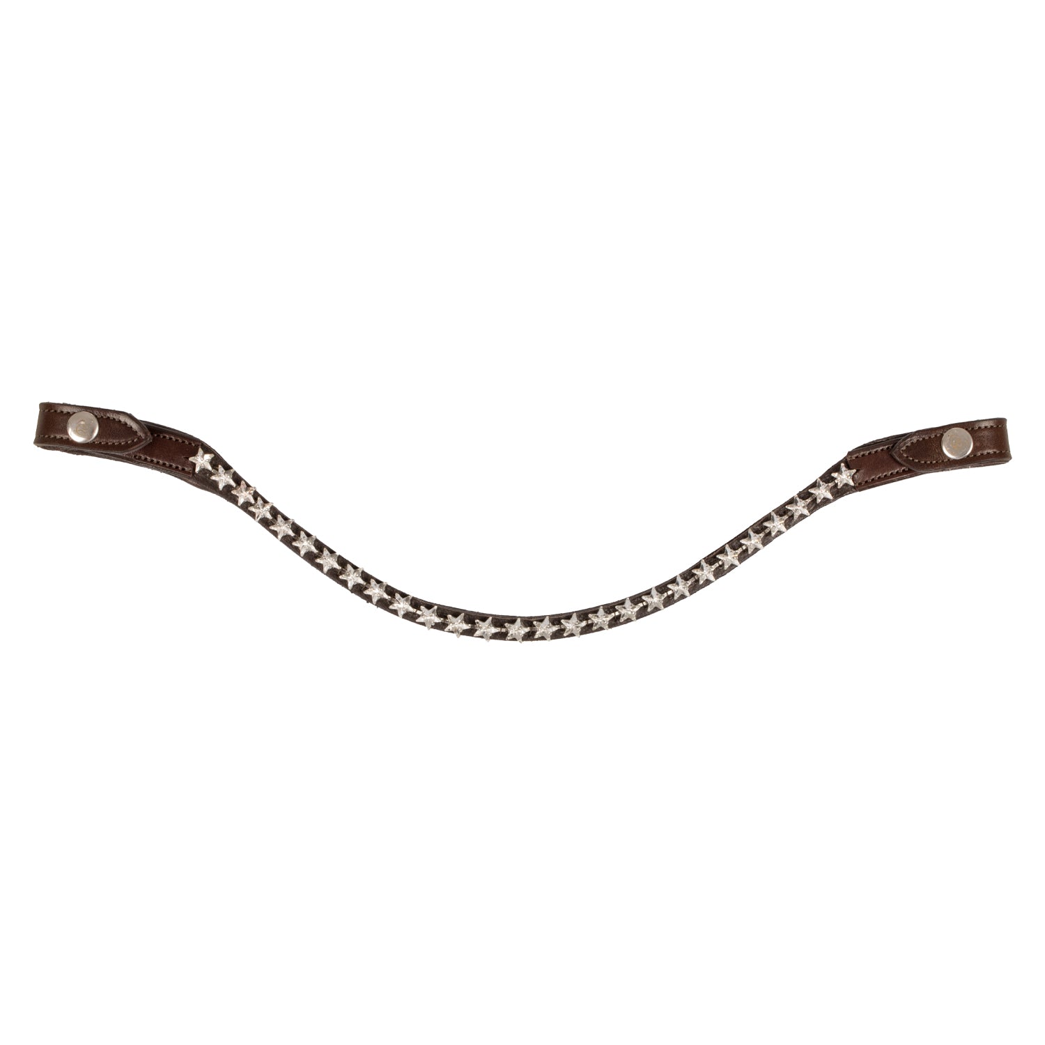 Acavallo acavallo browband w/starry crystals - Colore DARK BROWN