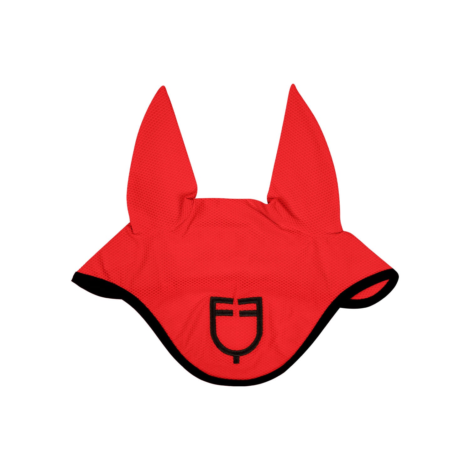 Equestro fly veil onion mesh fabric black line edition - Colore RED (181663)