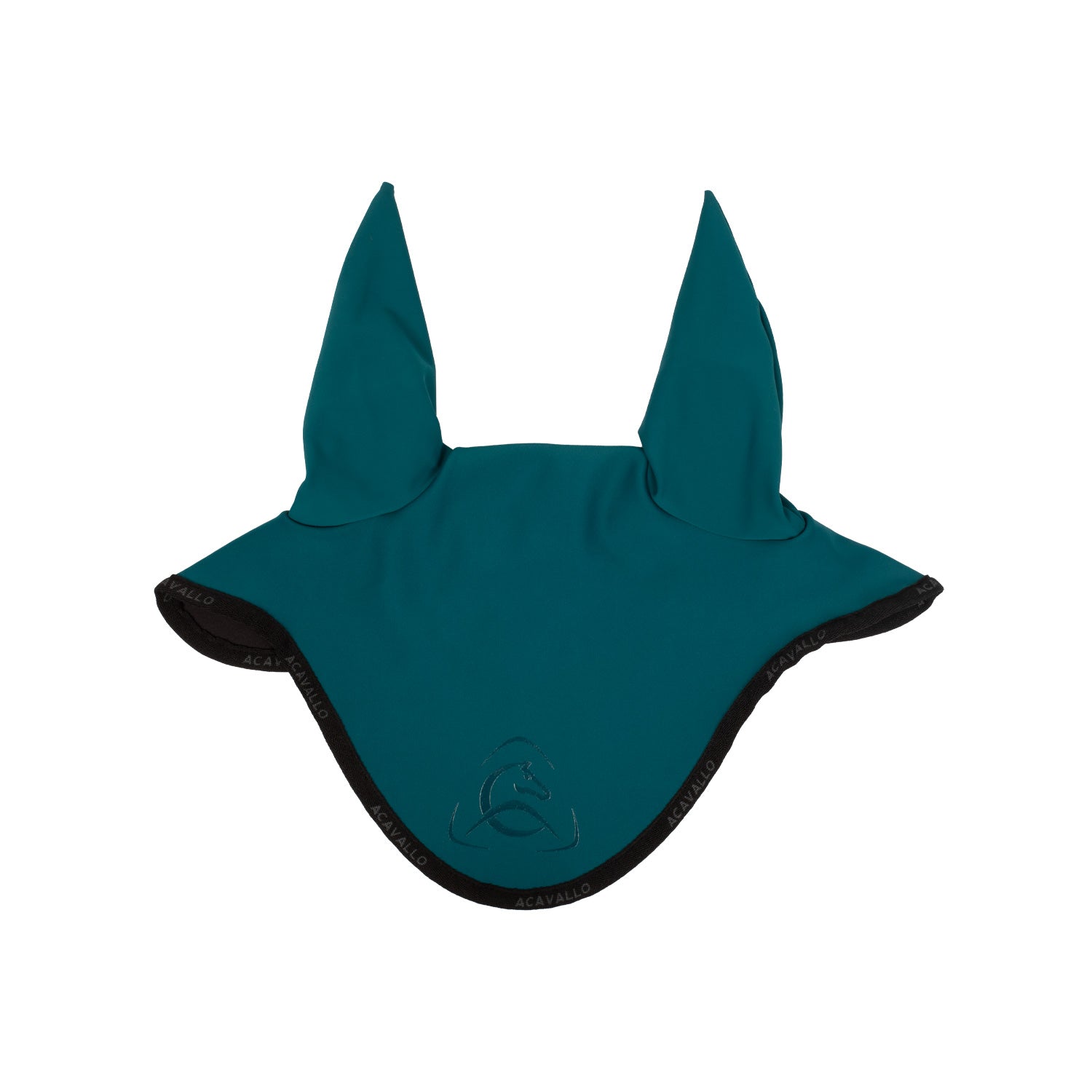 Acavallo fly veil with silicon logo - Colore PETROL/BLACK
