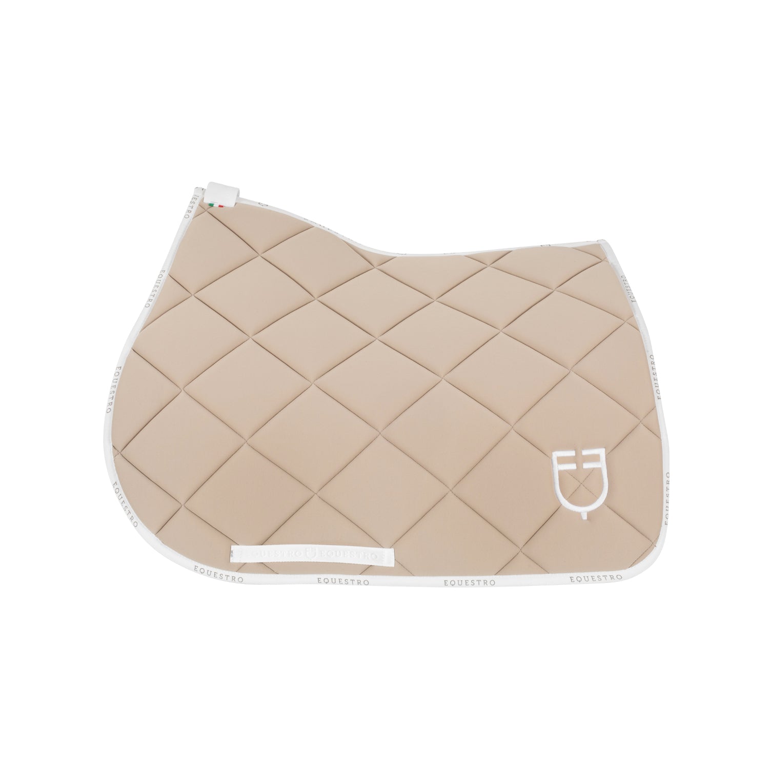 Equestro sottosella modello gp con logo - Colore SAND/WHITE