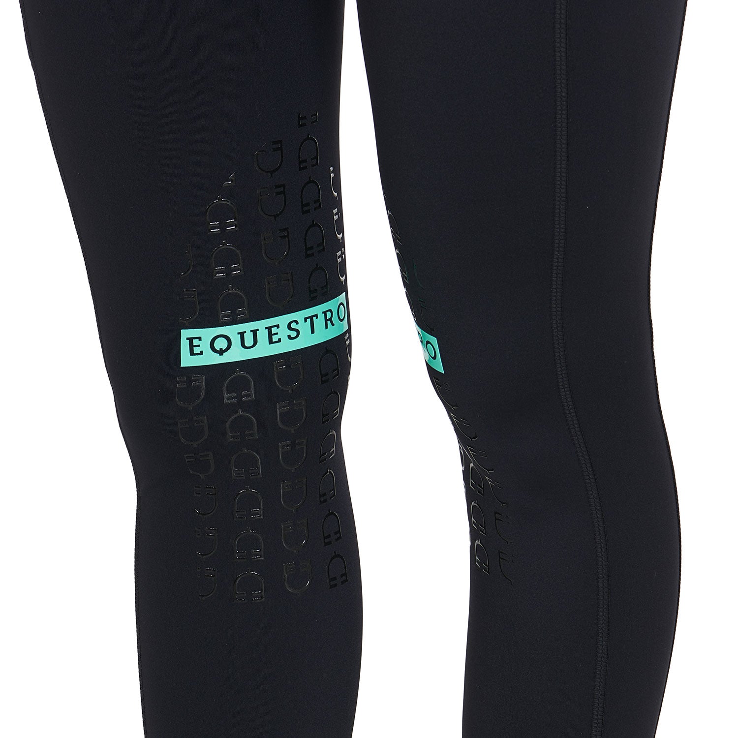 Leggings donna Slim Fit in tessuto elasticizzato con grip Equestro Kao Light
