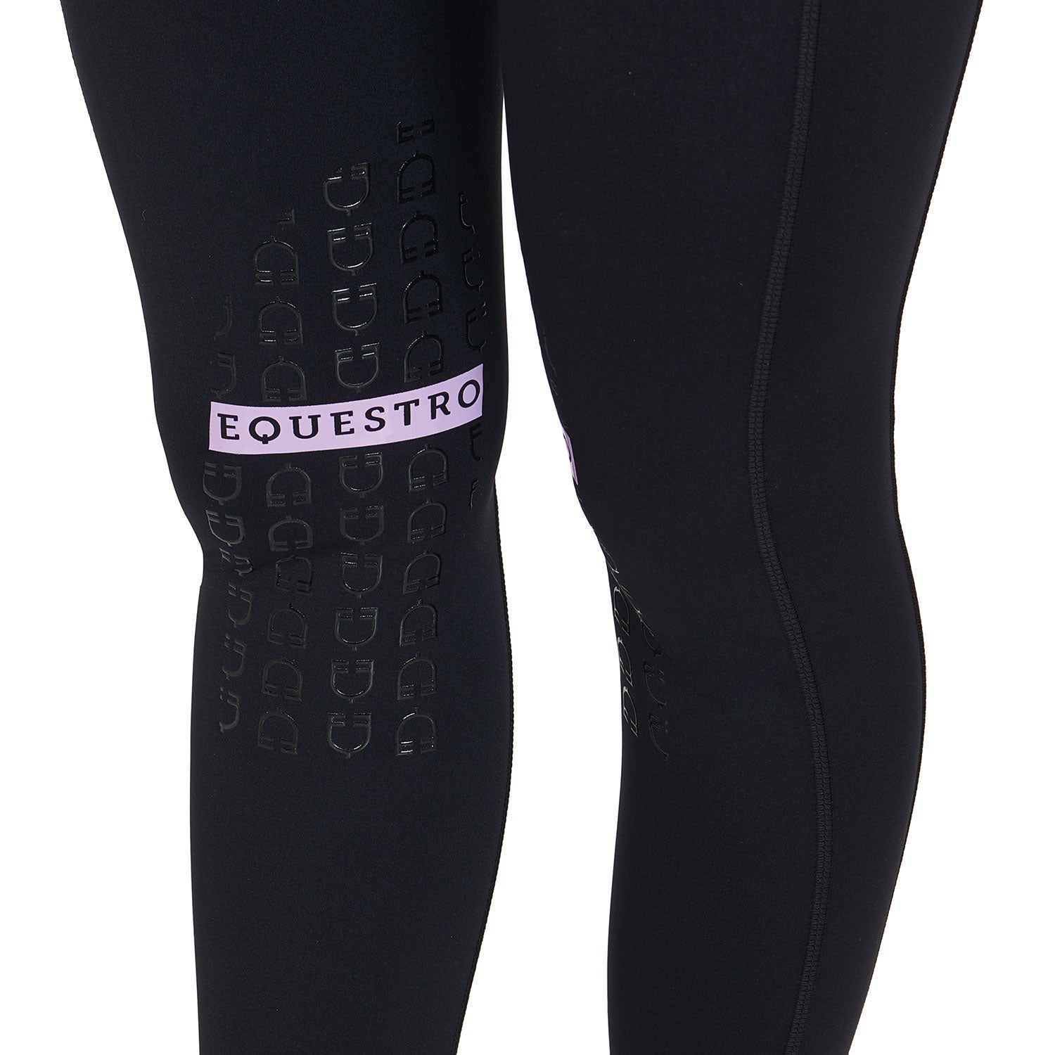 Leggings donna Slim Fit in tessuto elasticizzato con grip Equestro Kao Light