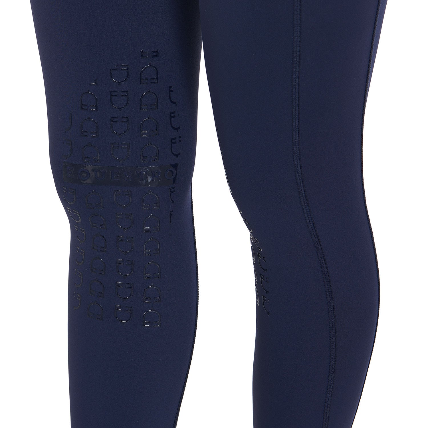 Leggings donna Slim Fit in tessuto elasticizzato con grip Equestro Kao Light