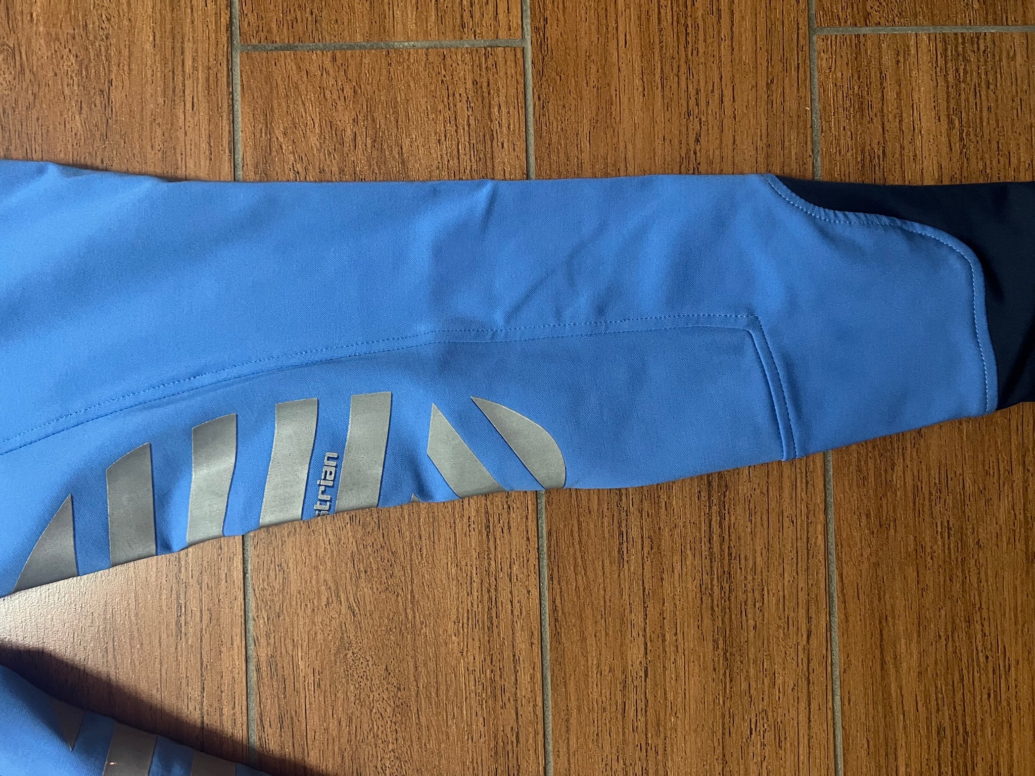 PANTALONE EQUITAZIONE DONNA HKM CON GRIP, COLORE MID BLUE TAGLIA 42