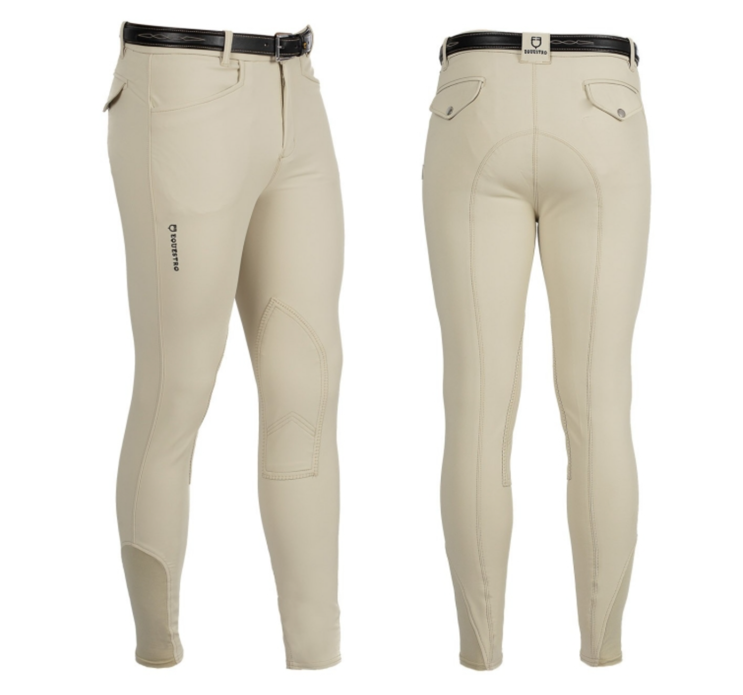 Pantalone equitazione da uomo aderente in tessuto tecnico equestro mod. luca