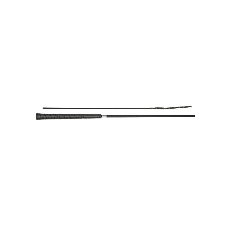 Frustino dressage con manico anti-slip e fusto in nero opaco 110Cm