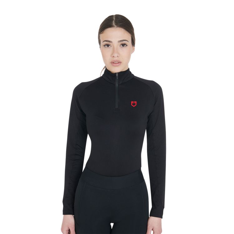Base layer donna slim fit in tessuto tecnico Scuderia Equestro
