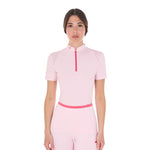 Polo training Equestro donna slim fit con inserti traforati e dettagli a contrasto 2025