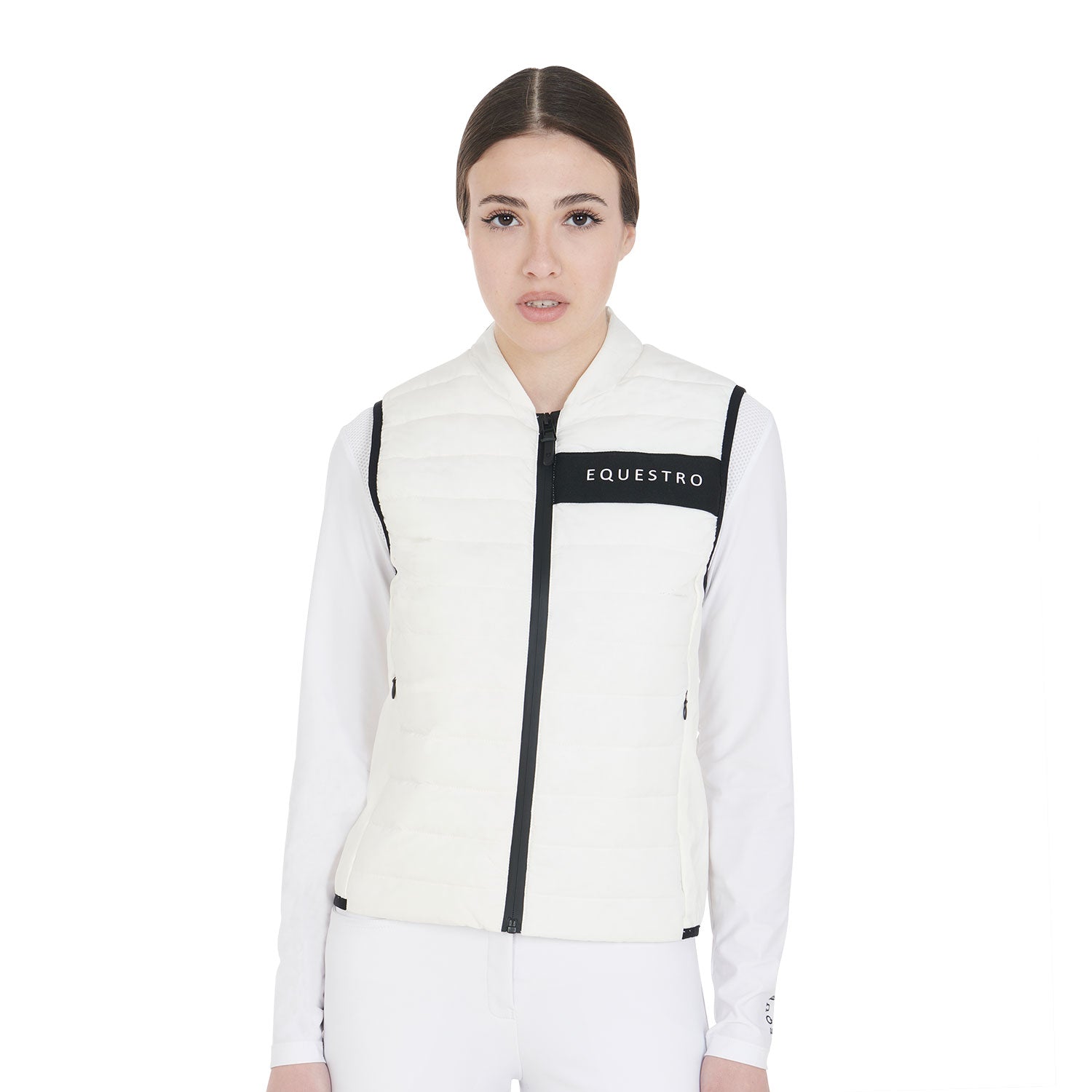 Equestro technical woman vest - Colore WHITE