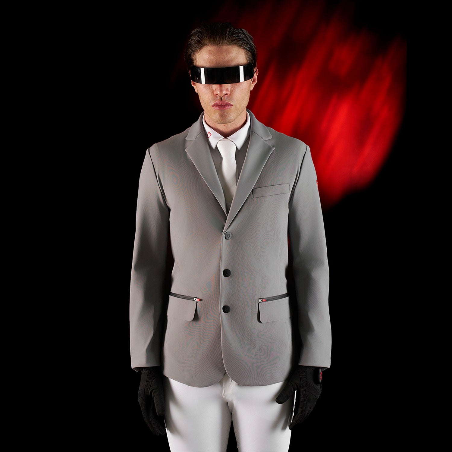 Equestro men's ridertechnology competition riding jacket - neutra