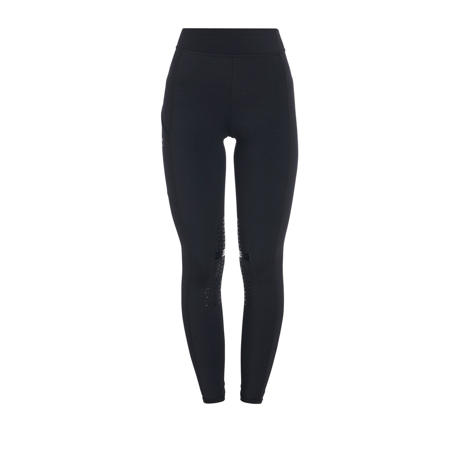 Equestro leggings equestro modello kao tessuto tecnico elasticizzato - Colore BLACK/BLACK