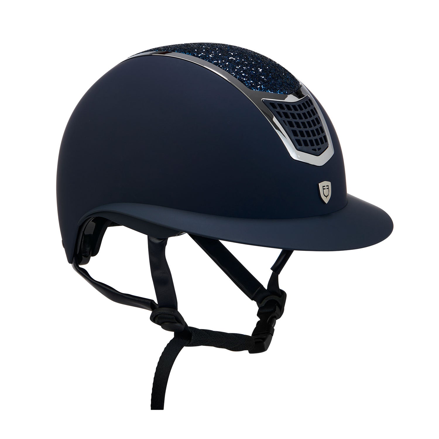 Equestro casco equestro modello eclipse stone mat wide visor (3 padding) - neutra