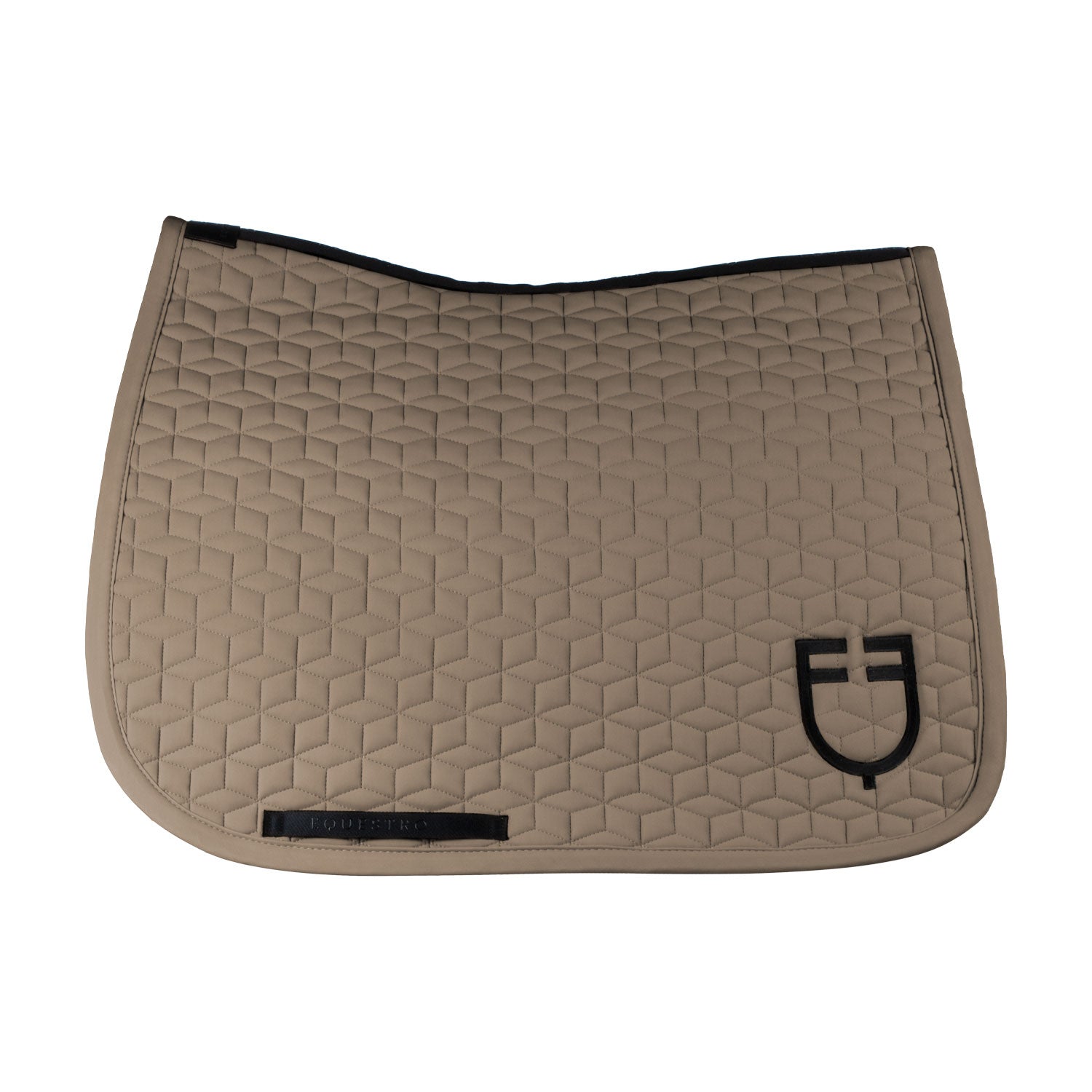 Equestro cube quilting dressage saddle pad - Colore WALNUT (18-1112)