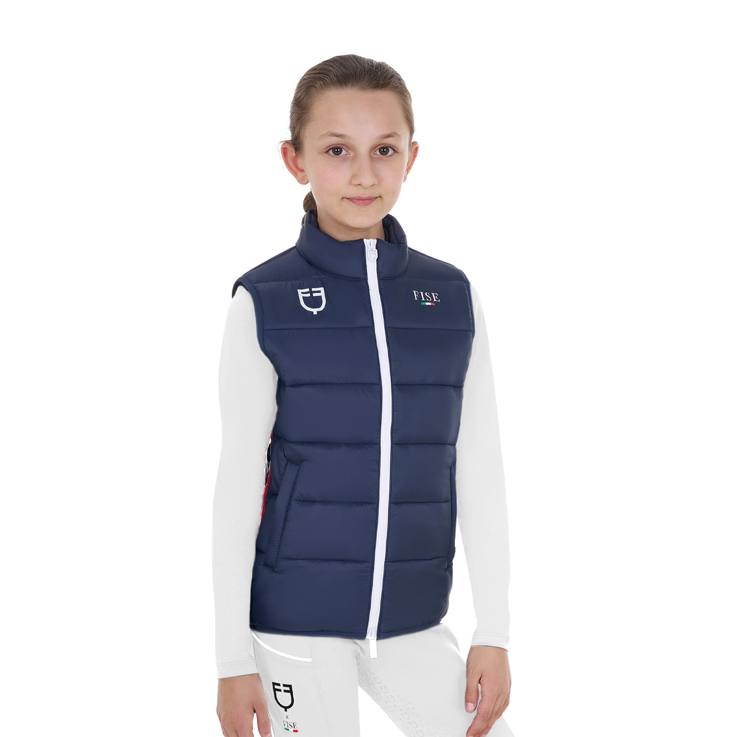 Equestro kid's down vest equestroxfise - Colore NAVY BLAZER (19-3923)
