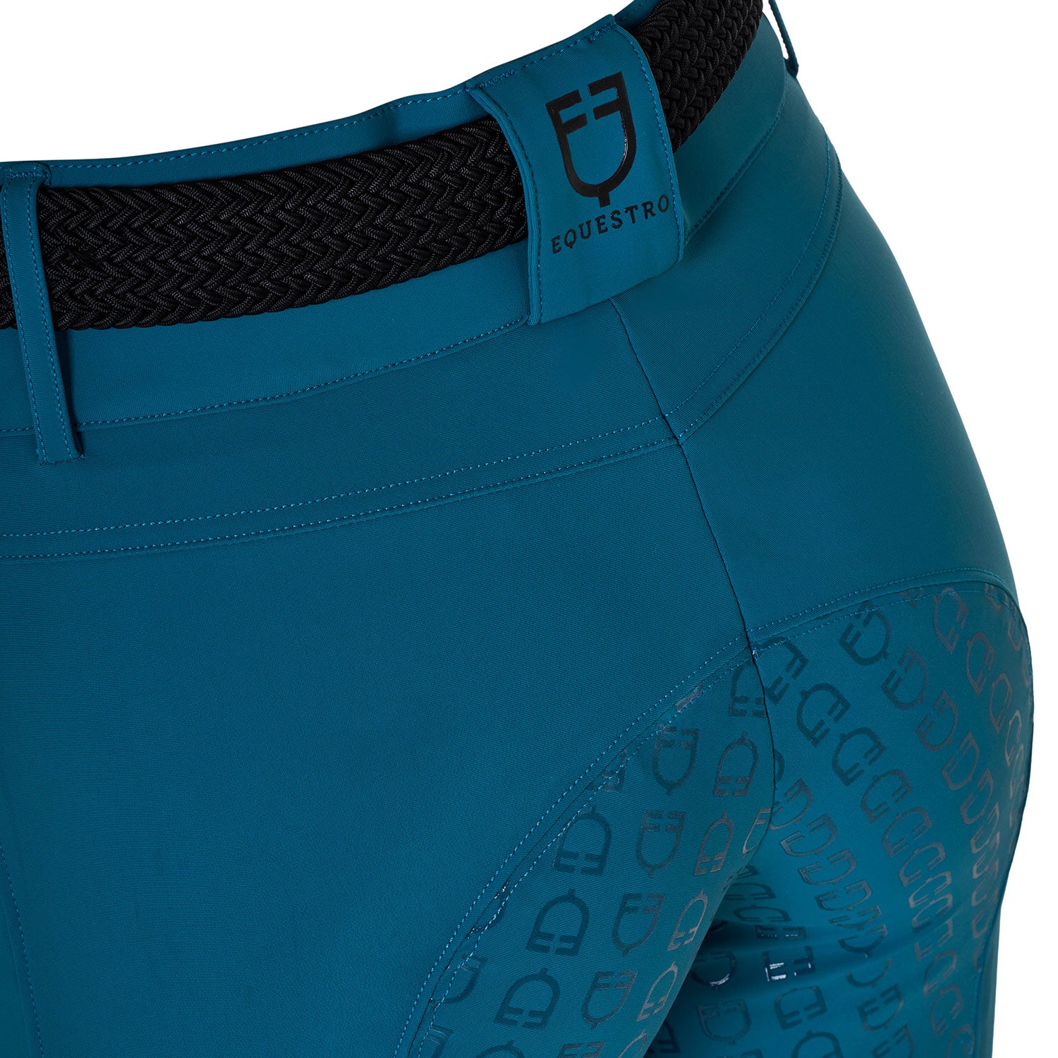 Equestro women's high waist breeches - Colore BLUE CORAL (19-4526)