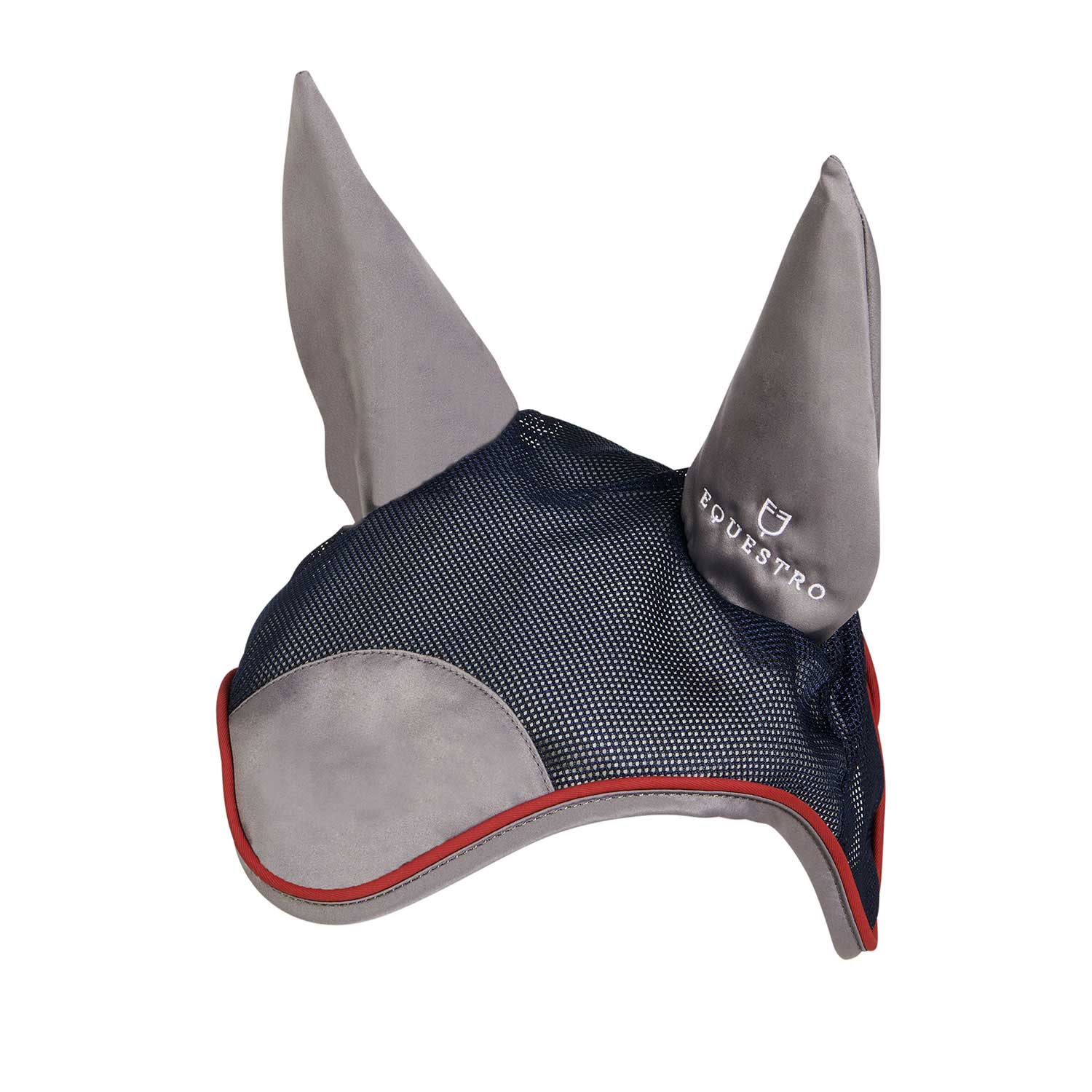 Equestro cuffietta red trim - Colore NAVY/RED/GREY