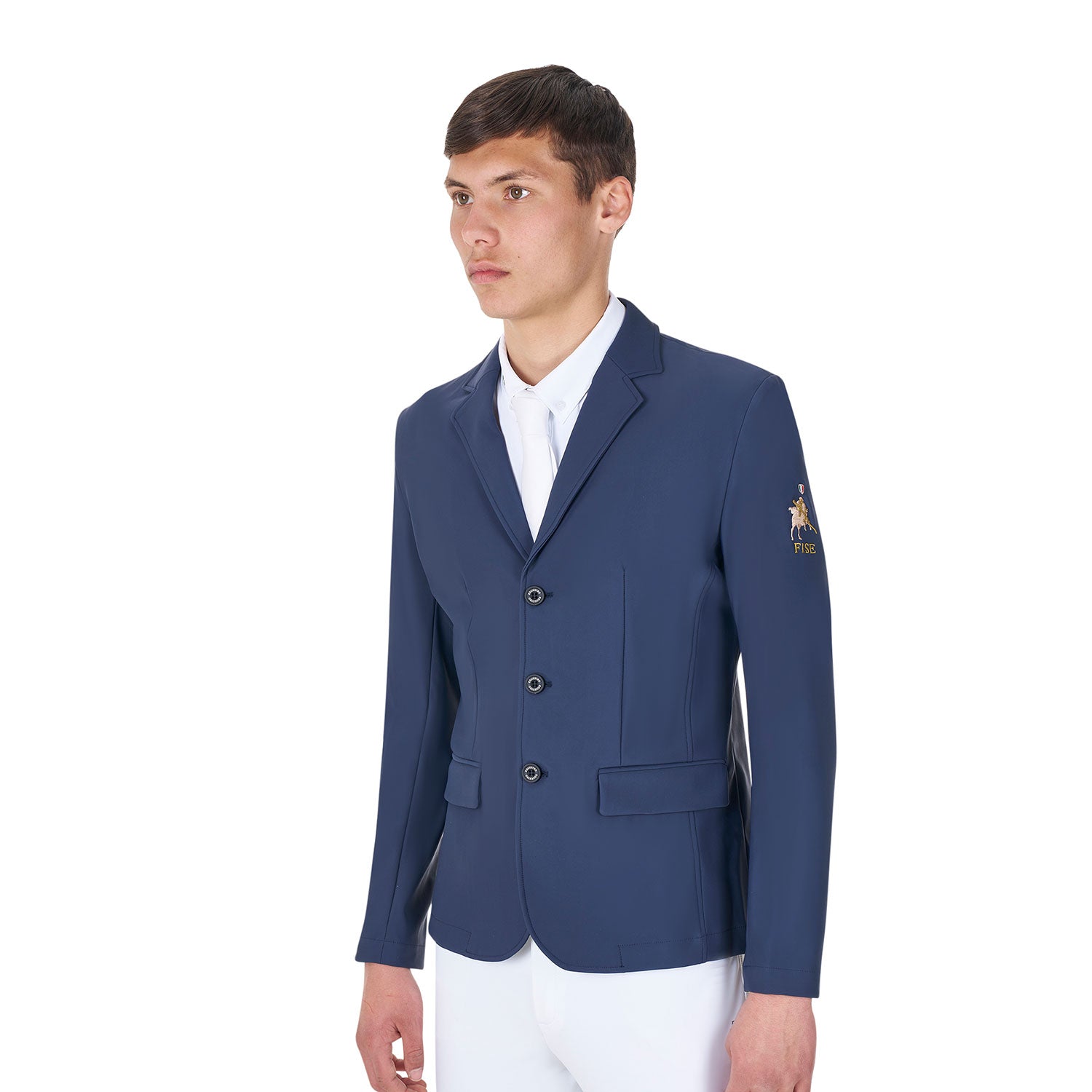 Equestro men's exclusive riding jacket equestroxfise - Colore NAVY BLAZER (19-3923)