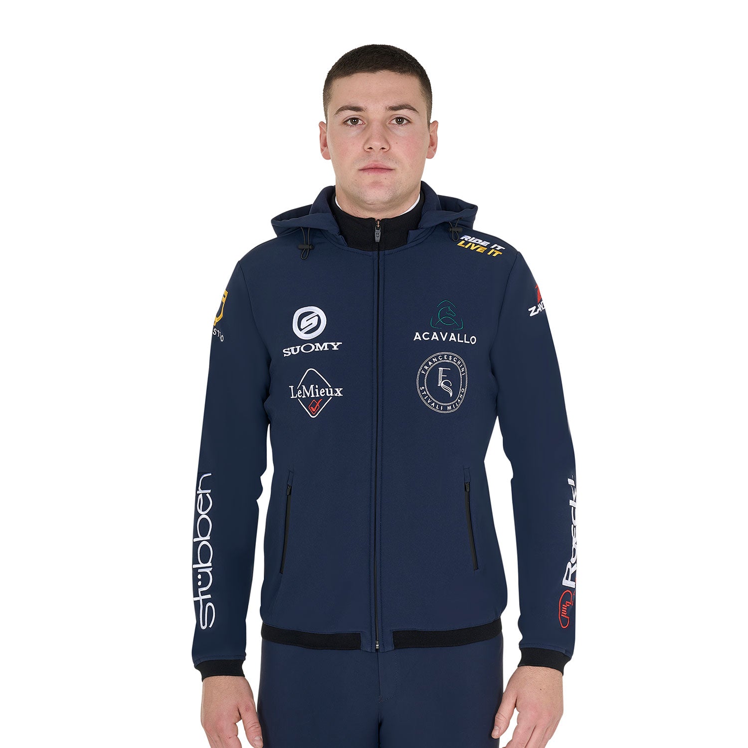 Equestro new style men's multilogo softshell - neutra