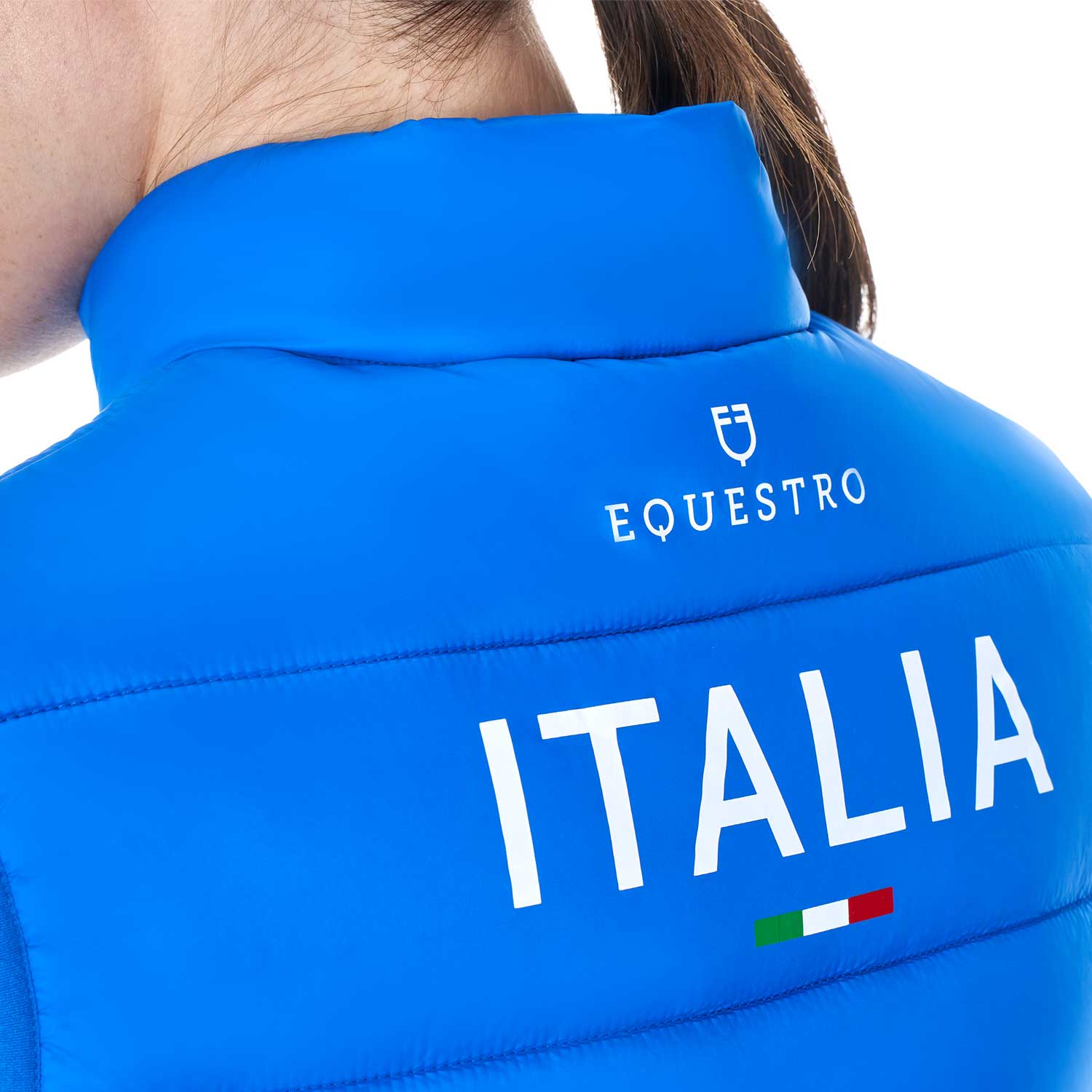 Equestro women's down vest equestroxfise - Colore AZZURRO SAVOIA (19-4150)