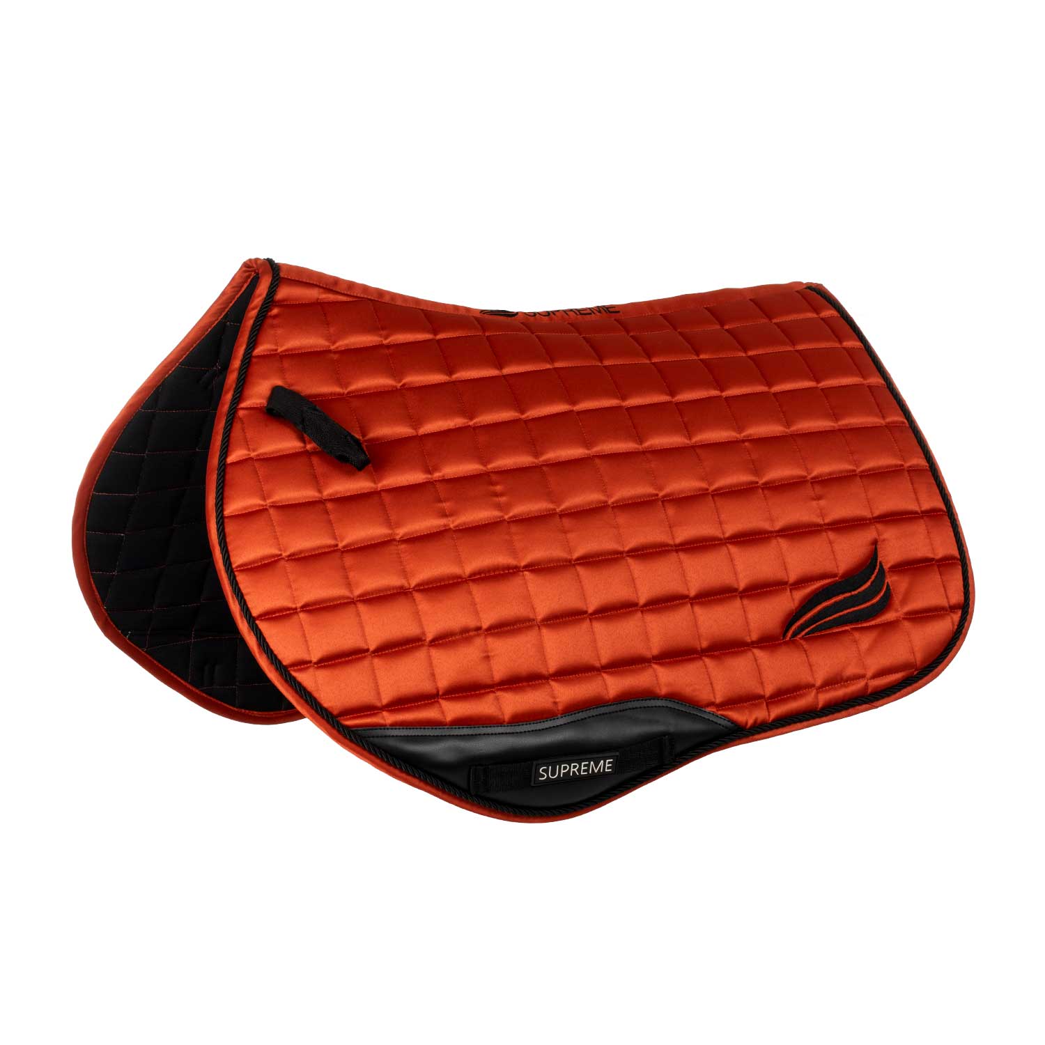 Supreme satin close contact saddle pad - Colore ORANGE