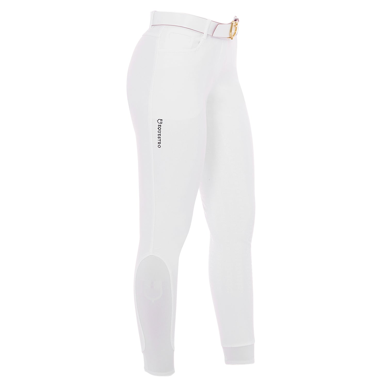 Equestro women's aria light full grip breeches - Colore WHITE