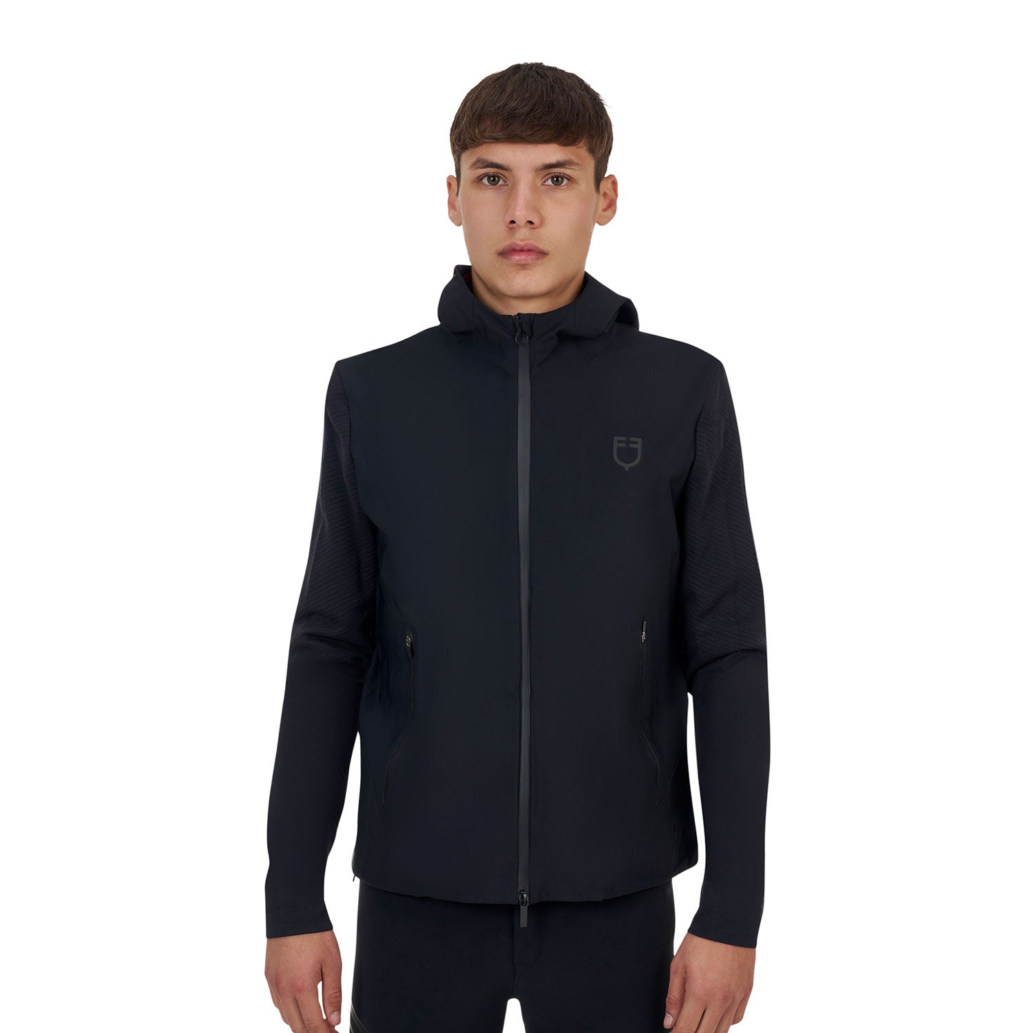 Equestro men's ridertechnology technical hoodie - neutra