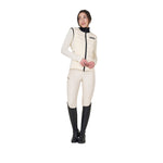 Equestro women's jersey+scuba technical vest - Colore ANTIQUE WHITE (11-0105)