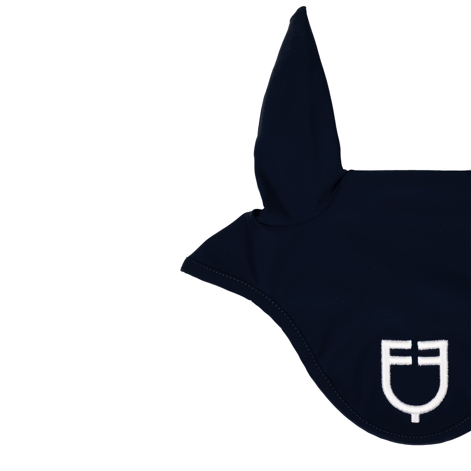 Equestro solid fly veil - Colore NAVY/WHITE