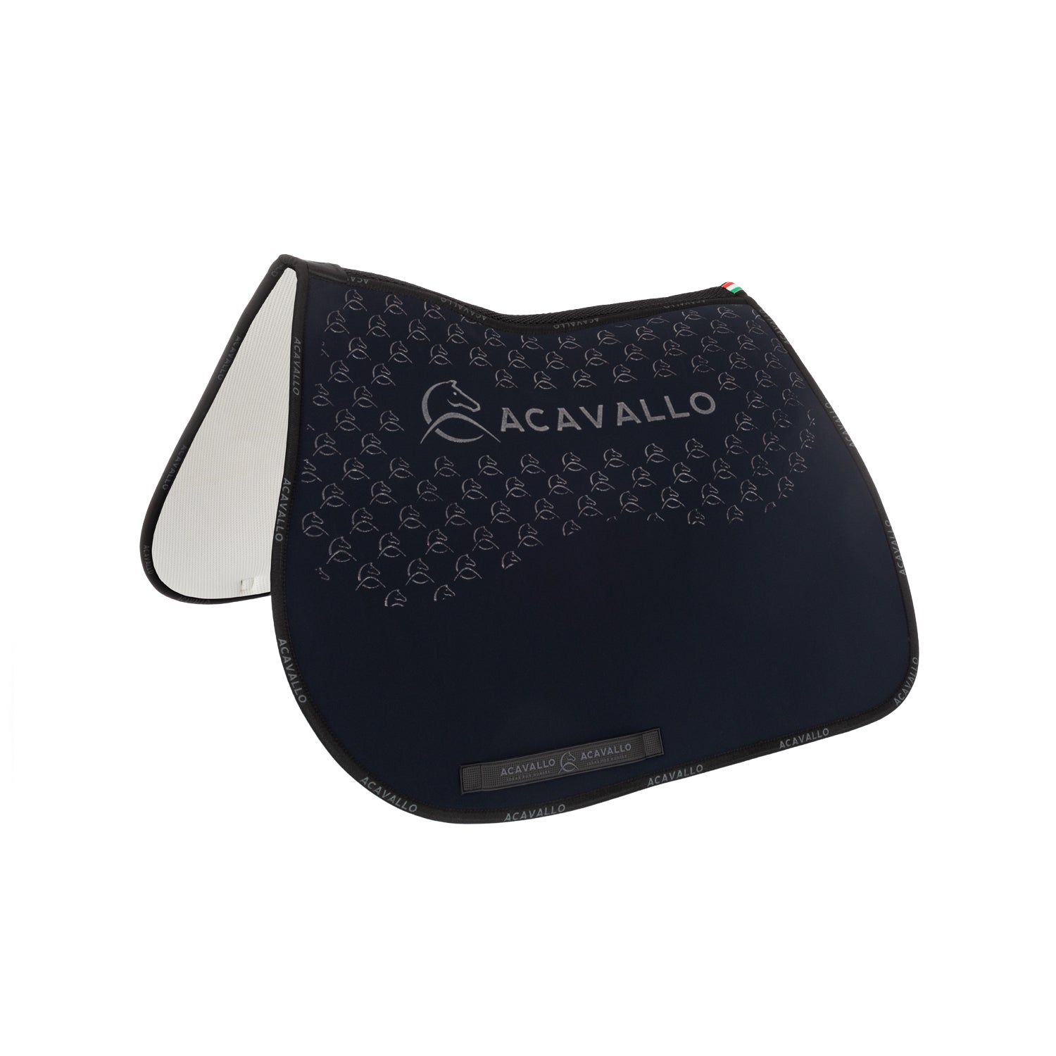 Acavallo jumping pad w/gel grip & bamboo fiber underside - Colore DEEP BLUE/BLACK